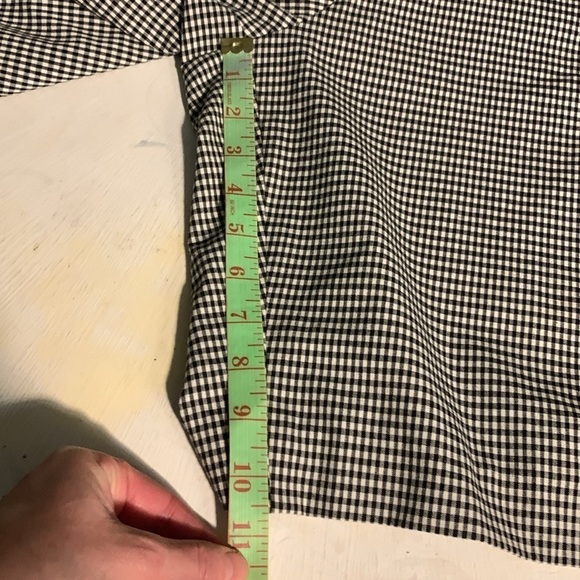 Petite Black & White Plaid Shorts by Cleo, Size 16 - Picture 3 of 8